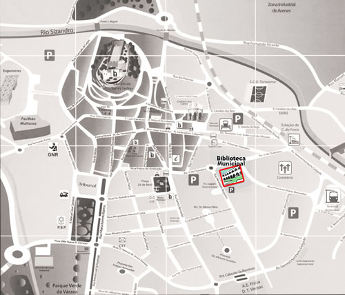 Mapa da Localização da biblioteca